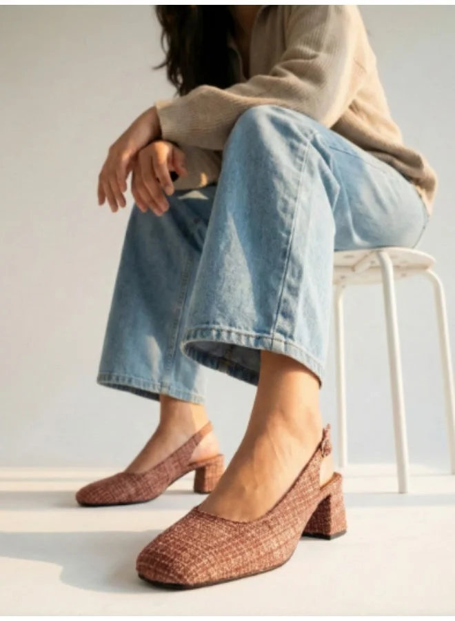 ZORIWORLD Brown Zoriworld Jane Brown Heels 2.5 Heel Rubber Sole for Women | Best Price UAE